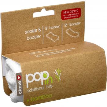 Close Parent 8220001004 - Absorbente de Bambú Ecológico para Pañales Pop-in, Color Blanco