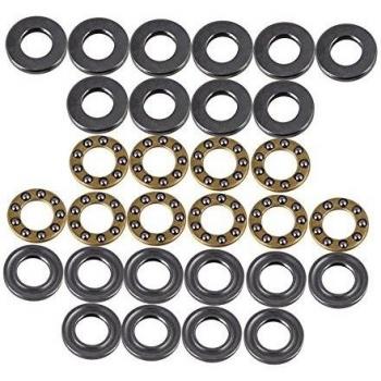 WEONE 5 mm x 10 mm x 4 mm de plata 3-Piezas modelo preciso F5-10M empuje axial rodamientos de bolas