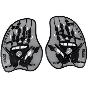 Arena Vortex Evolution Hand Paddle - Swimming Training Aid, Size M, Black/Silver