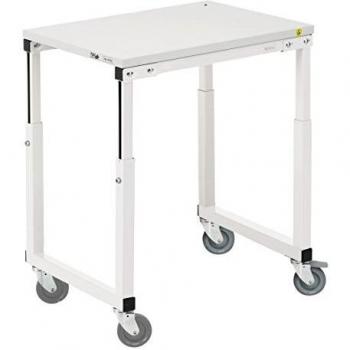 Mesa rodante Treston regulable de altura 650-900 mm, dimensiones 700 x 500 mm, capacidad 150 kg