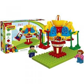 Parque de Juegos Unico Plus - Set de Construcción y Giroscopio 38 Piezas
