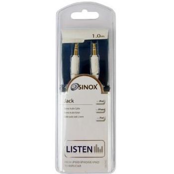 Sinox SXI3301 cable de audio 1 m 3,5mm Blanco - Cables de audio