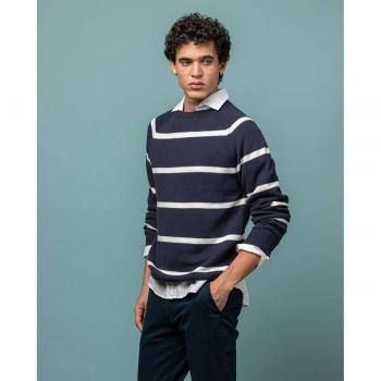 Jersey Scotta Bretón para hombre en color azul