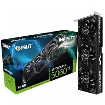 Palit GeForce RTX 5060 Ti Infinity 3 - Tarjeta Gráfica 16GB GDDR7, HDMI y 3x DisplayPort