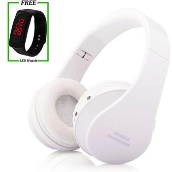 Auriculares Plegables Inalámbricos con Micrófono Bluetooth para Niños - Estéreo de Graves para PC, MP3, iPad y Todos los Teléfonos Inteligentes