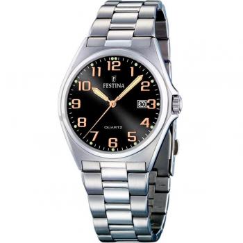 Reloj Festina Classics F16374/8 para Hombre con Caja de Acero Inoxidable 316L y Esfera Negra