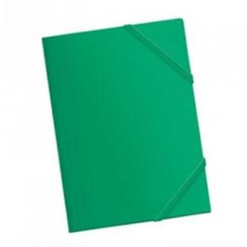 CARPETA DE GOMA FOLIO PLÁSTICO VERDE