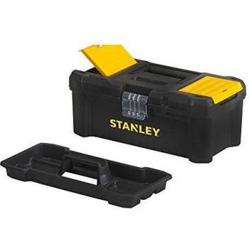 Stanley STST1-75515 Low Essential Tool Box, Black/Yellow, 12.5-Inch