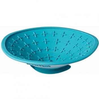 Lickimat Splash - Plato de Lamer Antideslizante para Perros y Gatos, Turquesa 19 cm