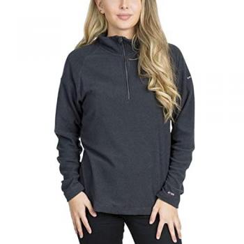 Women's Trespass Meadows Half Zip Fleece Pullover Jacket - Grey - Size 12