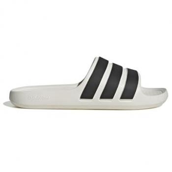 Adidas Adilette Flow Unisex Slides - White, Size 44.5