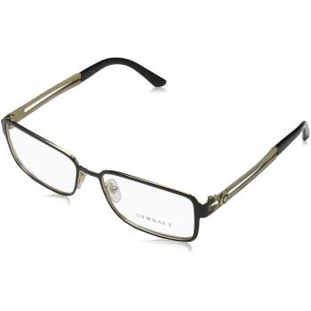 Versace 0Ve1236, Monturas de Gafas para Hombre, Black/Pale Gold, 55