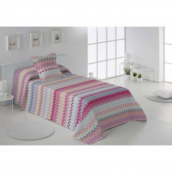 Secaneta Stilia, Colcha Bouti Estampada y Termosellada de Primavera y Verano + Cojines a Juego, Mysore