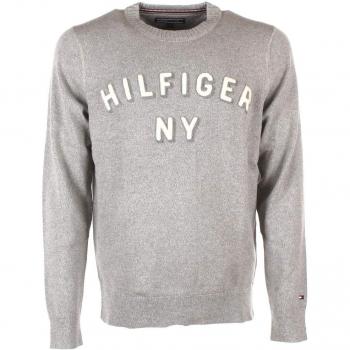 Tommy Hilfiger Maglia Uomo XL Grigio Mw0mw07139 Autunno Inverno 2018/19