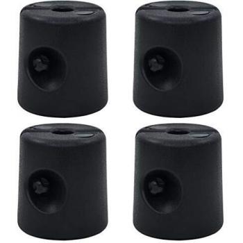 vidaXL Carpa Pesos 4 unidades. PE Negro