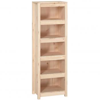 Estantería de madera maciza de pino 50x35x154 cm Marrón