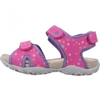 Sandalias Niña Geox Roxanne Rosa, con diseño moderno, suela antideslizante, material transpirable, cierre de velcro, plantilla acolchada y detalles decorativos