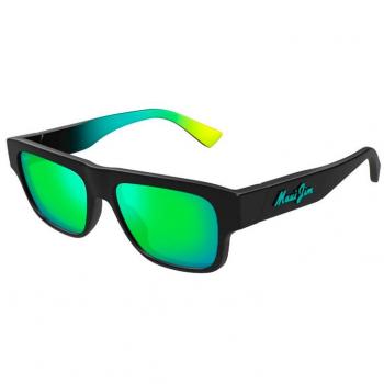 Maui Jim Kokua Polarized Men's Sunglasses MJ0638S - Matte Black Square Frame