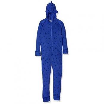 Odlo One Piece Suit Active Warm Kids-Clematis Blue/AOP Fw19, Intimo-Bambino Unisex, Unisex niños, 150609-70699, Clematis Blue/AOP fw19, 80