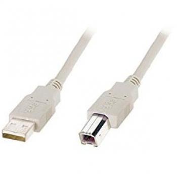 Cable USB 2.0 A-B de 2 metros, alta velocidad, para impresoras
