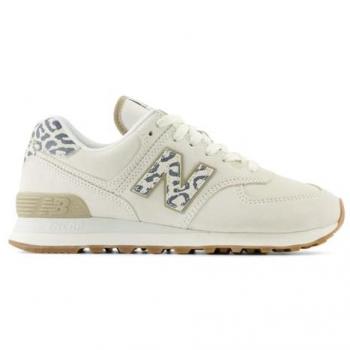 Zapatillas New Balance WL574 para mujer, color beige, tamaño 37 EU, diseño casual con suela plana y cordones