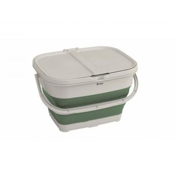 Cesta de reciclaje plegable Outwell Cubo Doble Plegable Transparente Verde