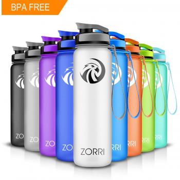 Botella Del Agua Deporte 800ml TRITAN Prueba de Goteo Libre de BPA /Eco-Friendly Plastico con Filtro Para Niños, Deportes, Yoga, Senderismo, Viajes, Oficina, Universidad Coche Botellas de Agua 1-Click Apertura regalo