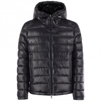 Moncler Men's Besines Blue Hooded Down Jacket Size L