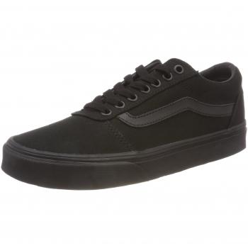 Vans Ward Canvas Trainers - Black/Black - Male - Size: 9 UK