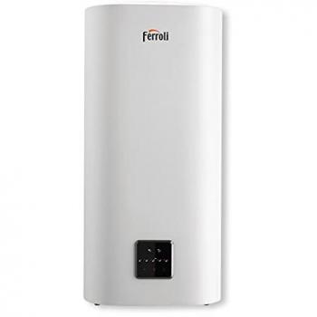 Termo eléctrico Ferroli Titano Twin 100 litros con WiFi, modelo GRZ57DKA, de doble depósito, fino y compacto