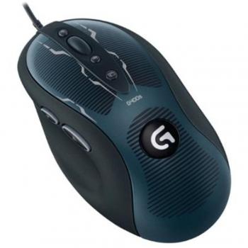 Logitech G400s - Ratón óptico para Videojuegos de Ordenador, Color Negro/Gris