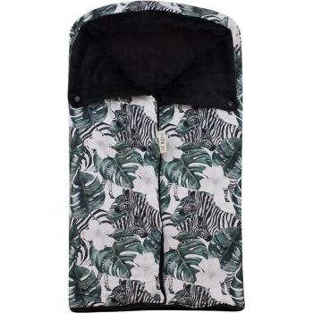 Saco Polar para Capazo de Bebé Jyoko Zebra - Abrigado en Invierno con forro polar