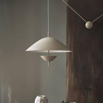 Lámpara Colgante Lod Beige de Hierro Ø 50 cm
