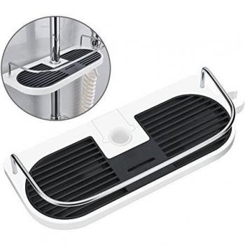 Hawsam Sin Taladrar Estante de Ducha para Barra de Ducha - Estantería de Baño para el Champú, Ajuste 19mm-25mm Riel