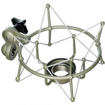 Micrófono de condensador Neumann TLM 103 en acabado plata con soporte anti vibración y caja de cartón