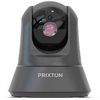 PRIXTON IP1080p - Cámara IP Full HD, Cámara de Vigilancia con WiFi y Visión Nocturna para Interior, Hogar, Tienda, Altavoz y Micrófono Integrados, Conexión App móvil con Acceso a 6 usuarios