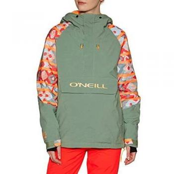 O'Neill Pw Anorak - Chaquetas para mujer, Mujer, color Gris - Naranja - Rojo, tamaño small