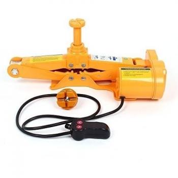 LAOYE gato eléctrico para coche 12 V, 2.5 toneladas, altura de elevación 12,5-42 cm [versión reforzada]