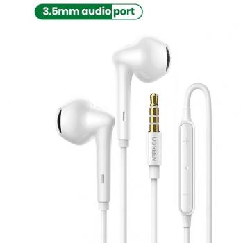 Auriculares UGREEN USB Tipo C con cable y micrófono, estéreo HiFi, cancelación de ruido, certificado MFi, 3.5mm