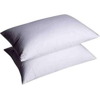 UMI. by Amazon - Pack de Dos Almohadas de Plumas de Ganso Blancas con Tela 100% de algodón