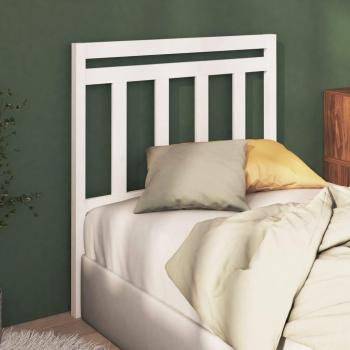 Cabecero para cama madera maciza de pino blanco 96x4x100 cm