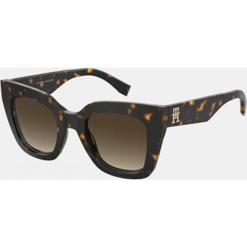 Tommy Hilfiger Women's Cat Eye Sunglasses, Havana Acetate, Size 50mm