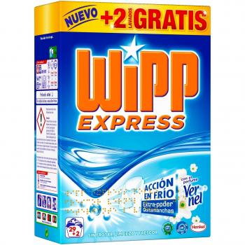 Wipp Express Detergente en Polvo Frescor Vernel - 31 Lavados