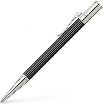 Bolígrafo Graf von Faber-Castell Classic Ebony Wood Platinum.
