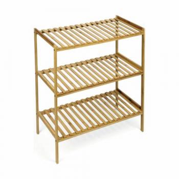 Estantería de Bambú Confortime 3 Niveles 70x35x76.2cm - Robusta, Espaciosa, Versátil, Moderna, Práctica y Funcional, Ajustable