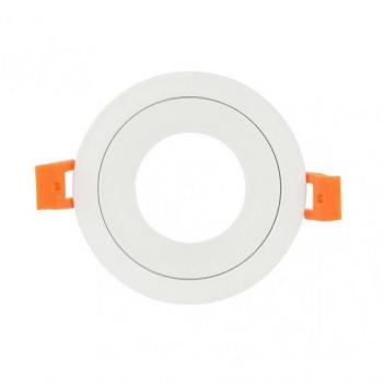 Empotrable Anou 1xgu10 Redondo Blanco de Diseño Moderno y Corte Preciso