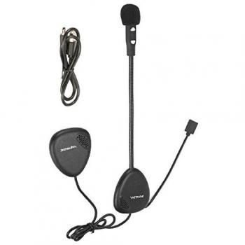 Auriculares Motocicleta Bluetooth 3.0 Cascos Inalambricos, Altavoces Duales Estéreo Manos Libres con Micrófono Auriculares para Teléfonos Inteligentes Dispositivos Compatibles con Bluetooth