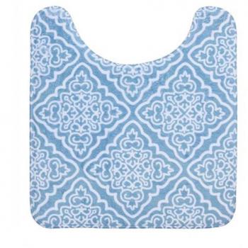 Alfombra de Baño Girowater Celeste con Estampado de Mayólica 87033