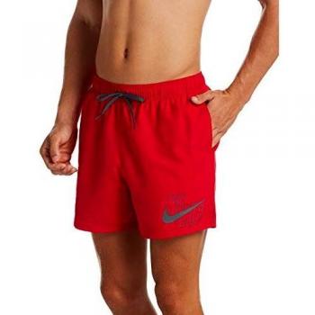 Bañador Corto Nike Swim Logo Lap 5'' Rojo - M
