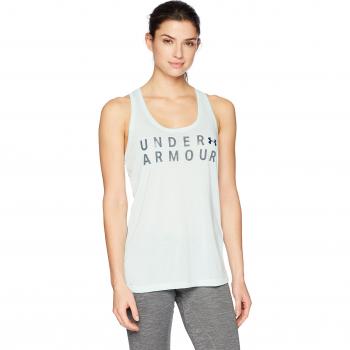 Under Armour Tborne Train GRPH Twist Tank Camiseta sin Mangas, Mujer, Verde
